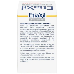 Lăn khử mùi EtiaXil Detranspirant Aisselles Peaux Normales đặc trị khử mùi hôi cho vùng da dưới cánh tay (15ml)