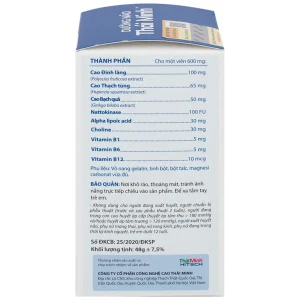 Viên uống Dưỡng Não Thái Minh hỗ trợ hoạt huyết, tăng cường lưu thông máu não (80 viên)