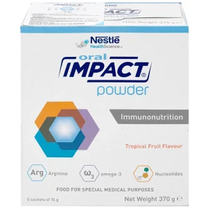 Sữa Oral Impact Powder bổ sung dinh dưỡng, tăng cường miễn dịch trước và sau phẫu thuật (5 gói x 74g)