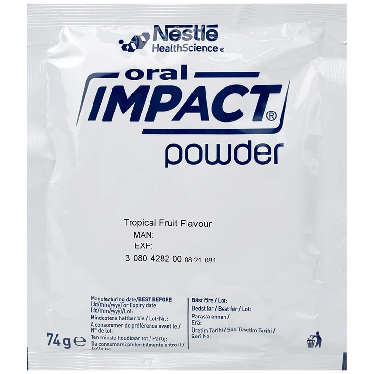 Sữa Oral Impact Powder bổ sung dinh dưỡng, tăng cường miễn dịch trước và sau phẫu thuật (5 gói x 74g)
