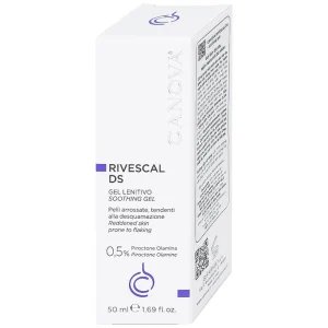 Gel Canova Rivescal DS Soothing gel Siflarma làm dịu da, ngăn ngừa tiết bã nhờn, giảm ngứa da (50ml)