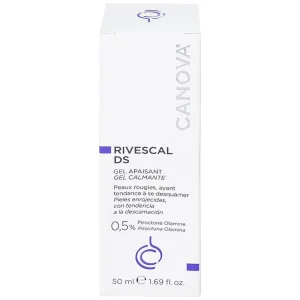Gel Canova Rivescal DS Soothing gel Siflarma làm dịu da, ngăn ngừa tiết bã nhờn, giảm ngứa da (50ml)