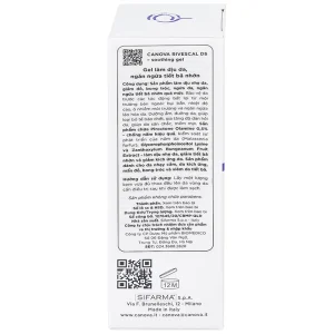 Gel Canova Rivescal DS Soothing gel Siflarma làm dịu da, ngăn ngừa tiết bã nhờn, giảm ngứa da (50ml)