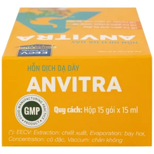 Hỗn dịch dạ dày Anvitra 15ml giảm acid dạ dày, ợ chua, nóng rát, bảo vệ niêm mạc dạ dày (15 gói)