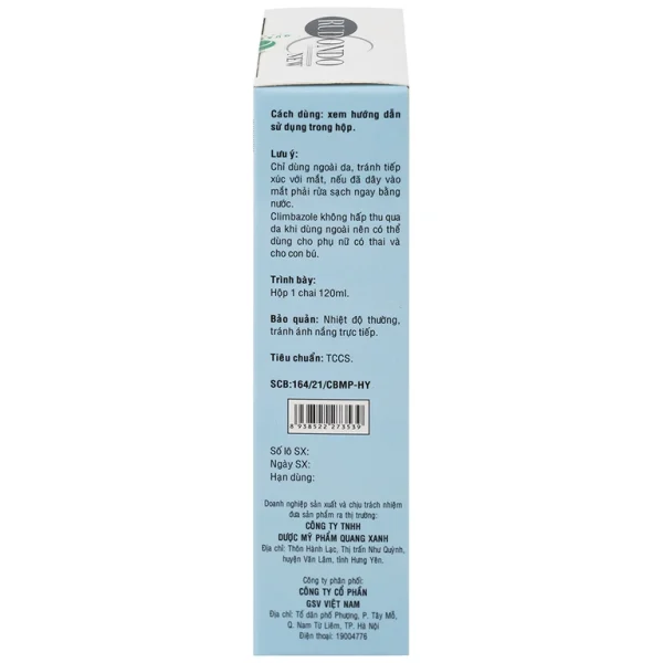Dầu gội Rudondo New Quang Xanh giúp sạch gầu, giảm nấm, dầu nhờn da dầu (120ml)