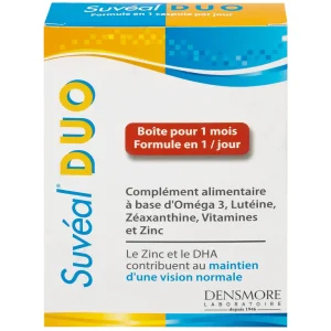 Viên uống Suvéal Duo Densmore Laboratoire bổ sung Omega 3, hỗ trợ cho sự phát triển não bộ và thị giác (2 vỉ x 15 viên)