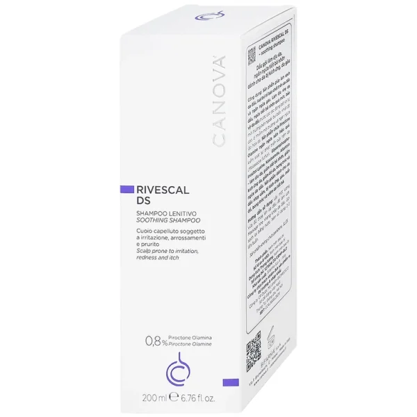Dầu gội Canova Rivescal DS Soothing Shampoo Biomedico làm dịu da, ngăn ngừa tiết bã nhờn (200ml)