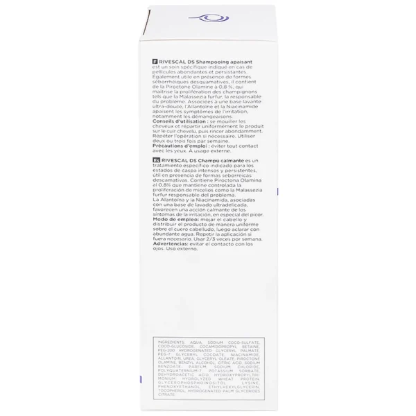 Dầu gội Canova Rivescal DS Soothing Shampoo Biomedico làm dịu da, ngăn ngừa tiết bã nhờn (200ml)
