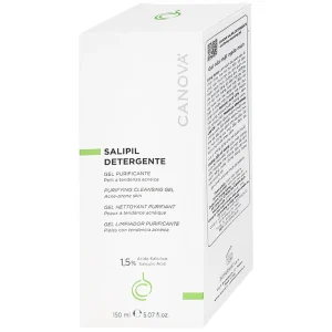 Gel rửa mặt ngừa mụn Canova Salipil Detergente Sifarma giúp loại bỏ bụi bẩn, tế bào chết, làm giảm và ngăn ngừa mụn (150ml)
