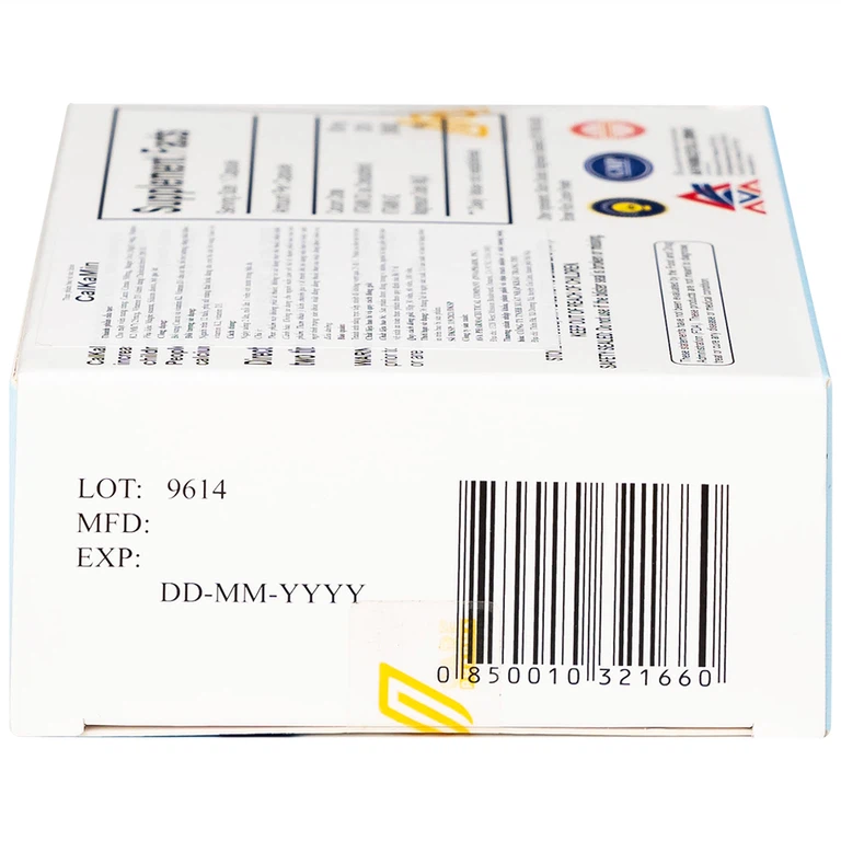 Viên uống CalKaMin AVA Pharmaceutical bổ sung canxi và vitamin K2, vitamin D3 cho cơ thể