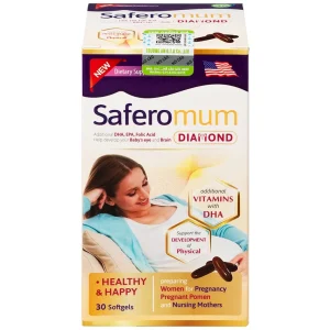Viên uống Saferomum Diamond AVA Pharmaceutical bổ sung DHA, EPA và một số vitamin, khoáng chất (30 viên)
