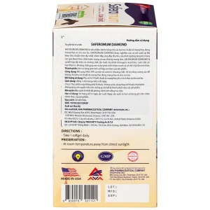 Viên uống Saferomum Diamond AVA Pharmaceutical bổ sung DHA, EPA và một số vitamin, khoáng chất (30 viên)