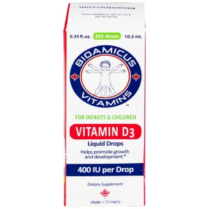 Dung dịch BioAmicus Vitamin D3 10.3ml bổ sung vitamin D3, hỗ trợ phát triển xương