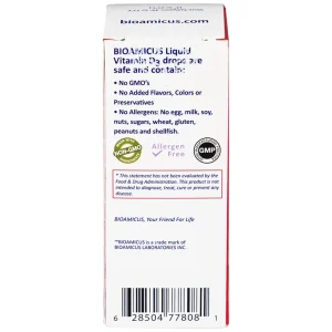 Dung dịch BioAmicus Vitamin D3 10.3ml bổ sung vitamin D3, hỗ trợ phát triển xương