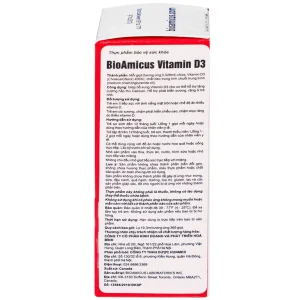 Dung dịch BioAmicus Vitamin D3 10.3ml bổ sung vitamin D3, hỗ trợ phát triển xương