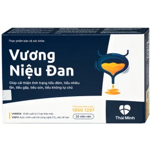 Viên nén Vương Niệu Đan Thái Minh hỗ trợ giảm tình trạng tiểu đêm, tiểu nhiều lần, tiểu gấp (20 viên)