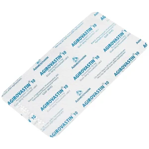 Thuốc Agirovastin 10 Agimexpharm điều trị tăng cholesterol máu (6 vỉ x 10 viên)