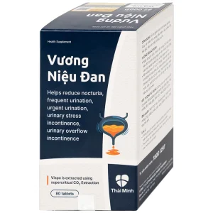 Viên nén Vương Niệu Đan Thái Minh hỗ trợ giảm tình trạng tiểu đêm, tiểu nhiều lần, tiểu gấp (80 viên)