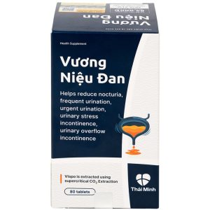 Viên nén Vương Niệu Đan Thái Minh hỗ trợ giảm tình trạng tiểu đêm, tiểu nhiều lần, tiểu gấp (80 viên)
