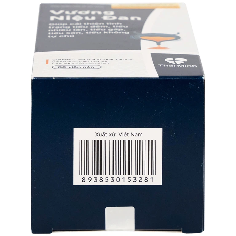 Viên nén Vương Niệu Đan Thái Minh hỗ trợ giảm tình trạng tiểu đêm, tiểu nhiều lần, tiểu gấp (80 viên)