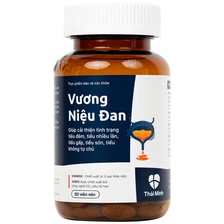 Viên nén Vương Niệu Đan Thái Minh hỗ trợ giảm tình trạng tiểu đêm, tiểu nhiều lần, tiểu gấp (80 viên)