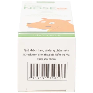 Dung dịch vệ sinh mũi, xoang Free Nose Kid 6 Month+ Novocare 20ml loãng chất nhày, giảm nghẹt mũi