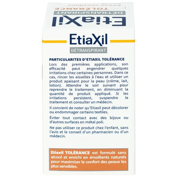 Lăn khử mùi EtiaXil Détranspirant Tolérance Transpiration excessive 15ml đặc trị dành cho da siêu nhạy cảm