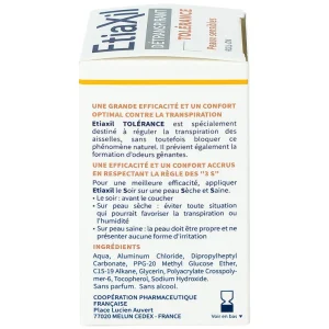Lăn khử mùi EtiaXil Détranspirant Tolérance Transpiration excessive 15ml đặc trị dành cho da siêu nhạy cảm