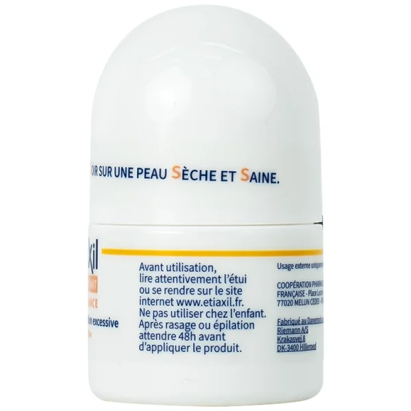 Lăn khử mùi EtiaXil Détranspirant Tolérance Transpiration excessive 15ml đặc trị dành cho da siêu nhạy cảm
