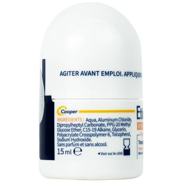 Lăn khử mùi EtiaXil Détranspirant Tolérance Transpiration excessive 15ml đặc trị dành cho da siêu nhạy cảm