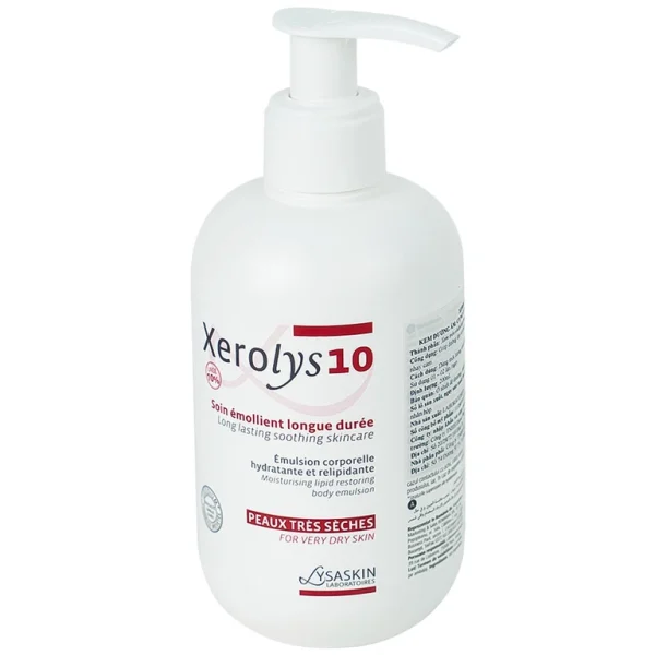 Kem dưỡng ẩm Xerolys 10 Thiên Nam dưỡng ẩm và cung cấp dưỡng chất cho da khô và da nhạy cảm (200 ml)