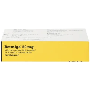 Thuốc Betmiga 50mg Astellas điều trị triệu chứng tiểu gấp (3 vỉ x 10 viên)