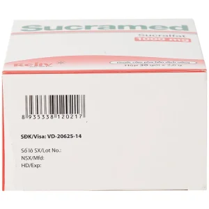 Thuốc cốm pha hỗn dịch uống Sucramed Sucralfat 1000mg Reliv điều trị loét dạ dày và tá tràng (30 gói)