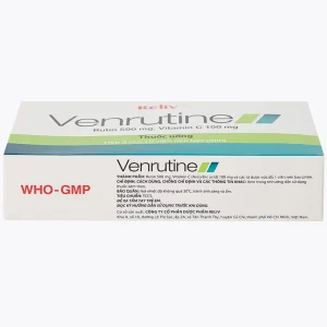 Thuốc Venrutine Reliv điều trị bệnh trĩ, các chứng xuất huyết dưới da, vết bầm máu (3 vỉ x 10 viên)