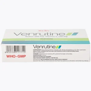 Thuốc Venrutine Reliv điều trị bệnh trĩ, các chứng xuất huyết dưới da, vết bầm máu (3 vỉ x 10 viên)