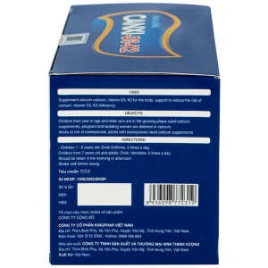 Siro ống uống Canxi-D3-K2 5ml Kingphar bổ sung canxi & vitamin D3 cho cơ thể (6 vỉ x 5 ống)