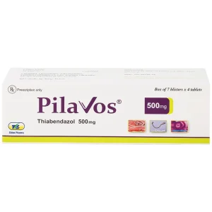 Thuốc Pilavos 500mg Usarichpharm điều trị bệnh giun lươn, ấu trùng giun di chuyển dưới da (7 vỉ x 4 viên)