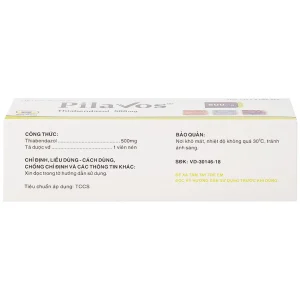 Thuốc Pilavos 500mg Usarichpharm điều trị bệnh giun lươn, ấu trùng giun di chuyển dưới da (7 vỉ x 4 viên)