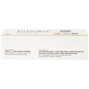 Thuốc Pilavos 500mg Usarichpharm điều trị bệnh giun lươn, ấu trùng giun di chuyển dưới da (7 vỉ x 4 viên)