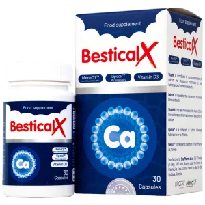 Viên uống BesticalX Ergopharm bổ sung canxi, vitamin D3 và vitamin K2, hỗ trợ xương, răng (30 viên)