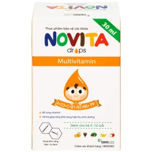 Dung dịch uống Novita Drops 30ml Novocare bổ sung vitamin, hỗ trợ tăng khả năng hấp thu dinh dưỡng