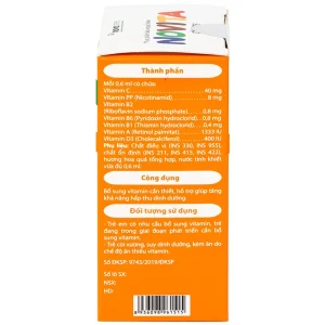 Dung dịch uống Novita Drops 30ml Novocare bổ sung vitamin, hỗ trợ tăng khả năng hấp thu dinh dưỡng