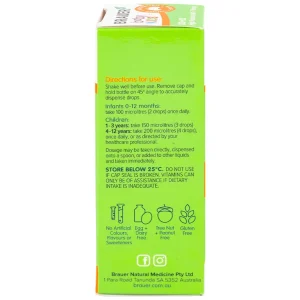 Siro Brauer Baby Kids D3+k2 High Potency MK-7 Drops 10ml bổ sung vitamin D3 và vitamin K2