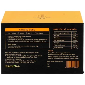 Trà Thảo Dược Nấm Đông Trùng Hạ Thảo Kami Tea 2g hỗ trợ cải thiện chức năng miễn dịch (20 túi)