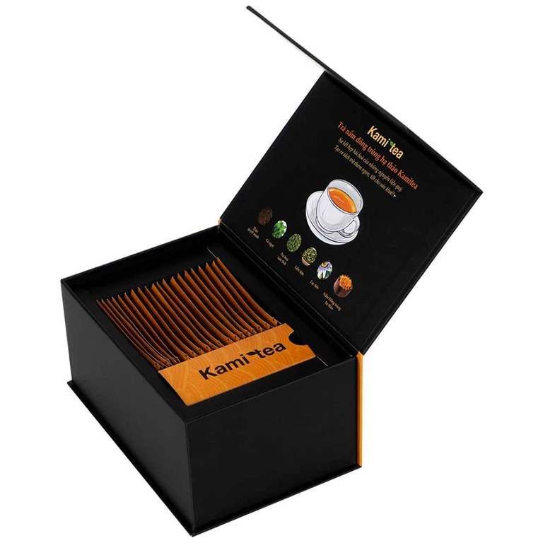 Trà Thảo Dược Nấm Đông Trùng Hạ Thảo Kami Tea 2g hỗ trợ cải thiện chức năng miễn dịch (20 túi)