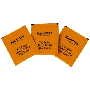 Trà Thảo Dược Nấm Đông Trùng Hạ Thảo Kami Tea 2g hỗ trợ cải thiện chức năng miễn dịch (20 túi)