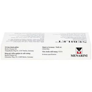 Thuốc Nebilet Nebivolol 5mg Menarini điều trị tăng huyết áp và suy tim mạn tính (2 vỉ x 14 viên)