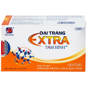 Đại tràng Extra Tâm Bình hỗ trợ giảm các triệu chứng viêm đại tràng, đại tràng co thắt (5 vỉ x 12 viên)