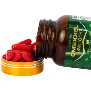 Viên uống Omexxel Ginkgo 120 Premium Omexxel hỗ trợ tốt cho não và tim mạch (60 viên)