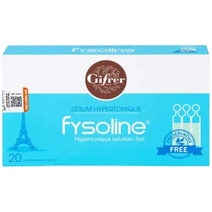 Dung dịch nước muối ưu trương Fysoline 5ml giảm ngạt mũi, khô mũi (20 ống)